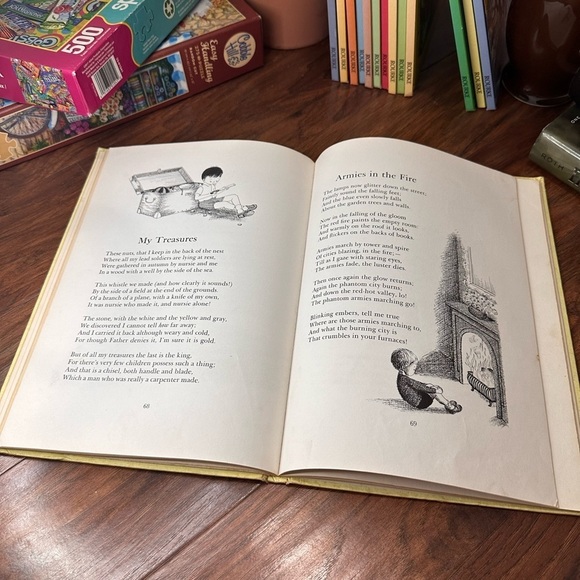 VTG 1973 A Child's Garden Of Verses Robert Louis Stevenson Poetry Book - Picture 8 of 10